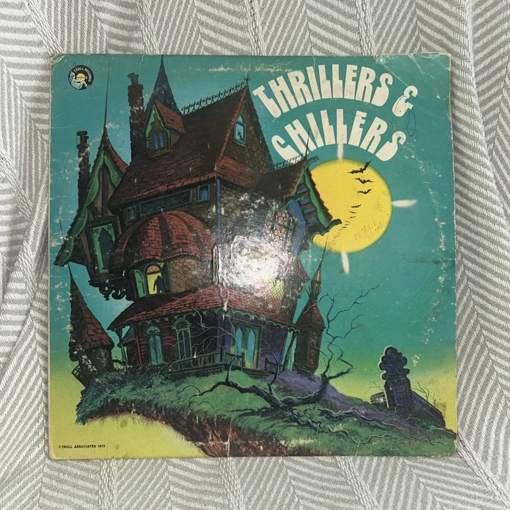 THRILLERS & CHILLERS halloween stories LP '73 TROLL spooky ghost poe ralph bell!